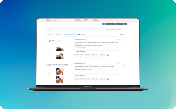 Custom Physical Therapy Software