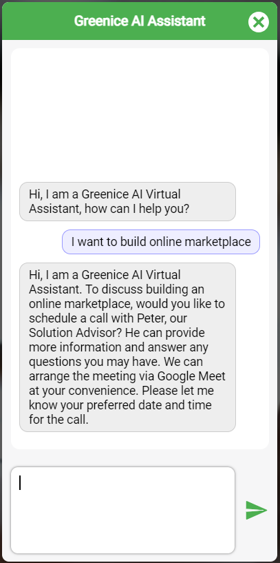 greenice chatbot