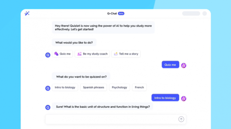 q-chat interface