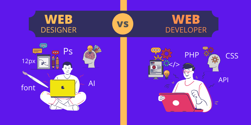 web designer vs wev developer